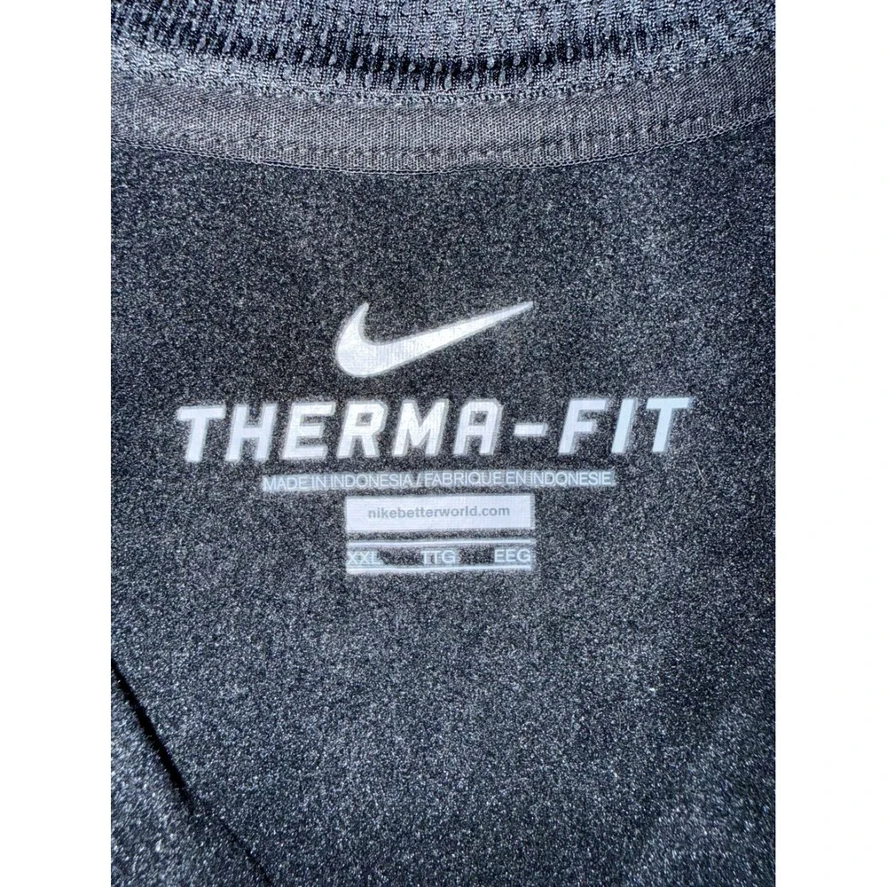 Nike Therma-FIT 1/4 Zip Pullover‎ Mens XXL Black Big Ten Hockey Detroit 2015